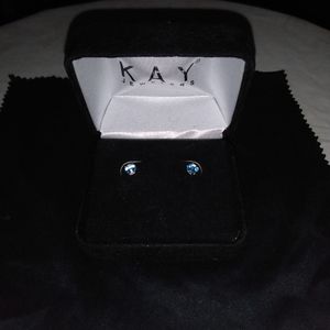 Kay Blue Diamond Solitaire Earrings